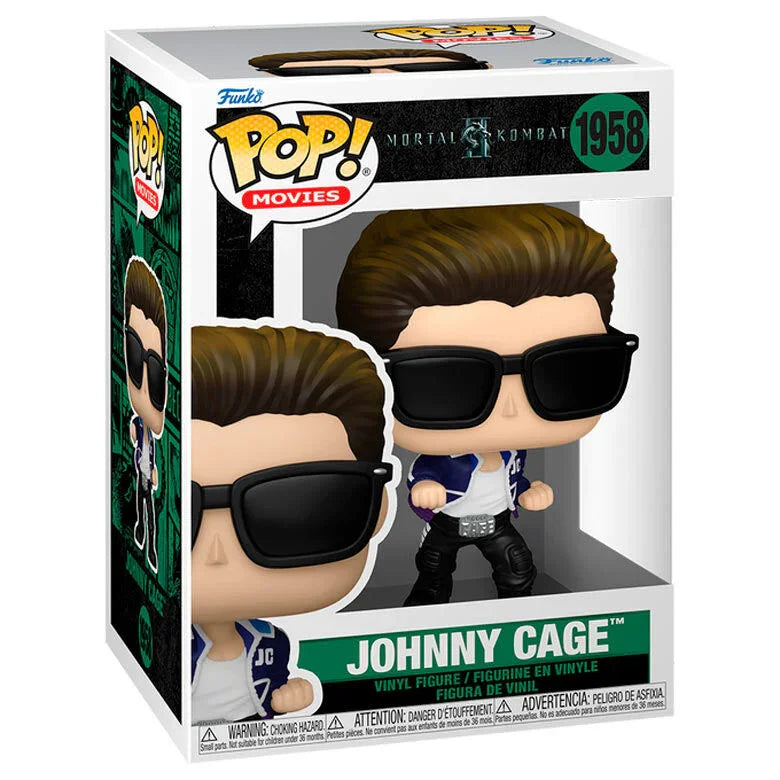 Funko Pop! Mortal Kombat Johnny Cage - Figura da Collezione Vinyl Nerdscape