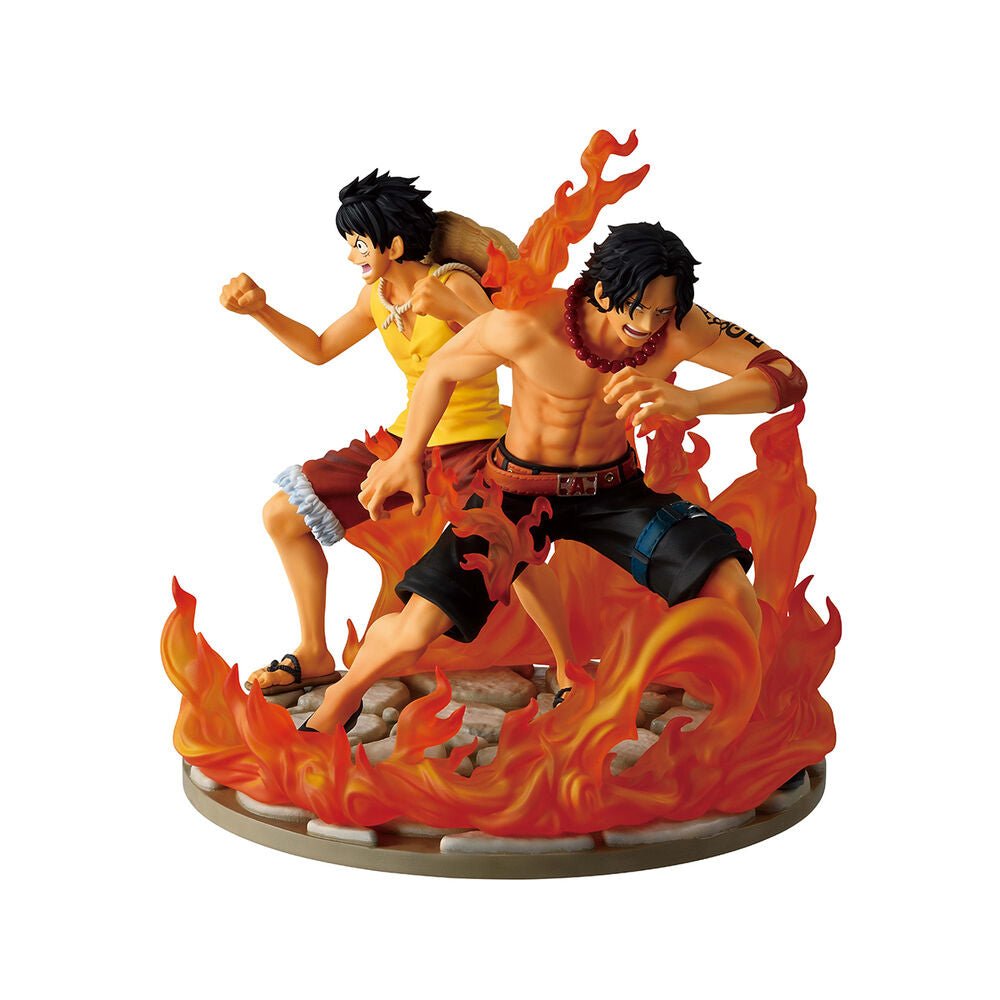 One Piece Dramatic Memories Ace & Luffy Ichibansho figure 15cm - Nerdscape