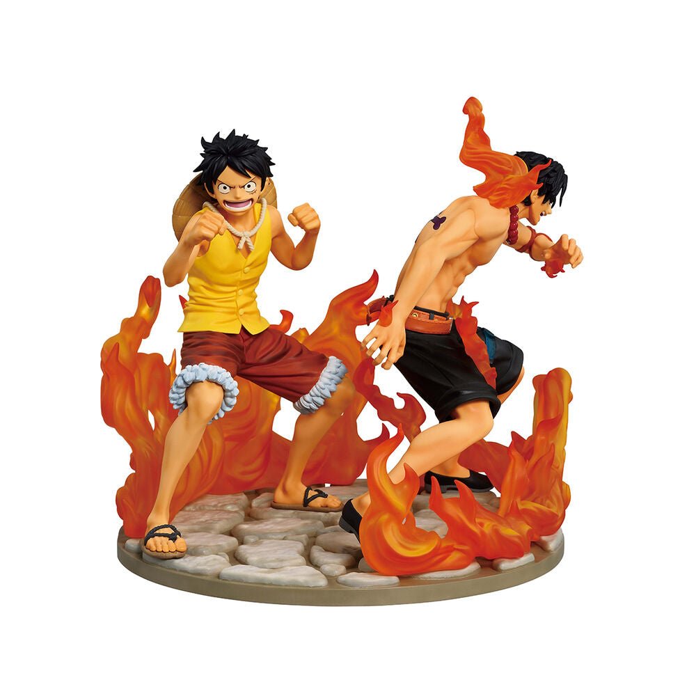 One Piece Dramatic Memories Ace & Luffy Ichibansho figure 15cm - Nerdscape