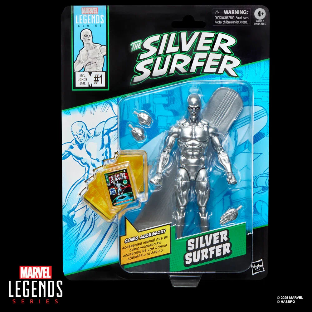 Marvel Legends Silver Surfer Serie The Silver Surfer - Figura da Collezione 15cm - Nerdscape Nerdscape