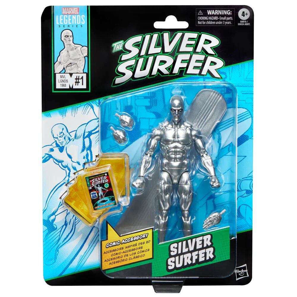 Marvel Legends Silver Surfer Serie The Silver Surfer - Figura da Collezione 15cm - Nerdscape Nerdscape