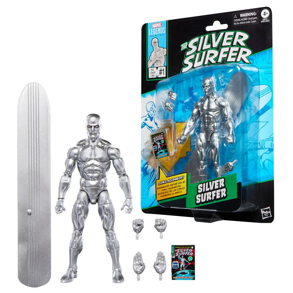 Marvel Legends Silver Surfer Serie The Silver Surfer - Figura da Collezione 15cm - Nerdscape Nerdscape