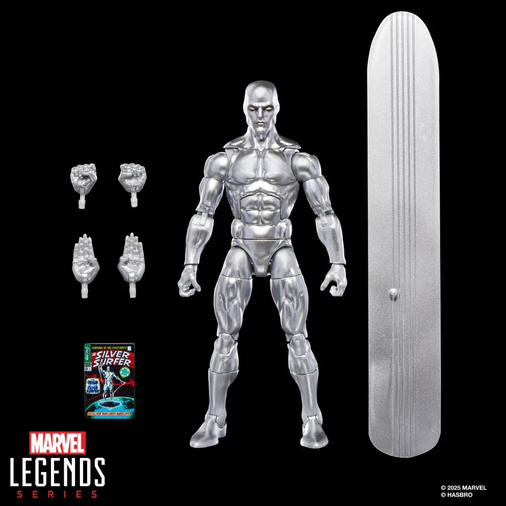 Marvel Legends Silver Surfer Serie The Silver Surfer - Figura da Collezione 15cm - Nerdscape Nerdscape