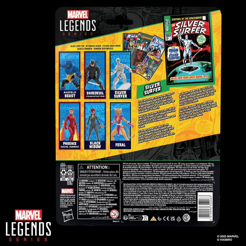 Marvel Legends Silver Surfer Serie The Silver Surfer - Figura da Collezione 15cm - Nerdscape Nerdscape