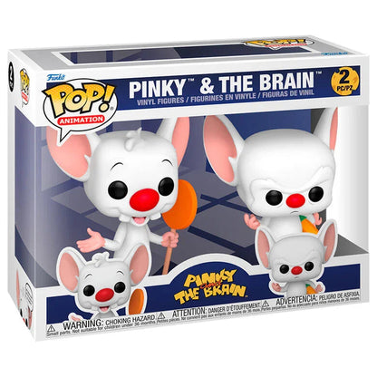 Funko Pop! Pinky & The Brain - Figura da Collezione Vinyl 2 pezzi Nerdscape