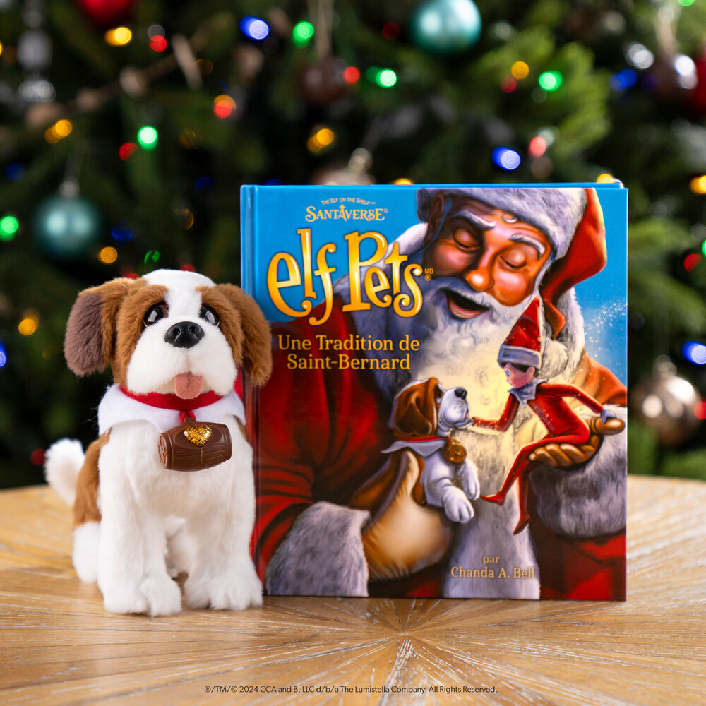Spanish Elf Pets Story + plush toy Bernard dog set Nerdscape