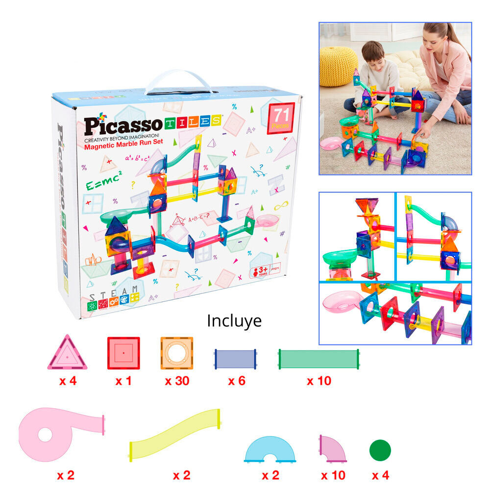 Magnetic marble circuit 71pcs Nerdscape