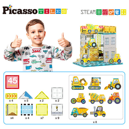 Magnetic blocks + 8 vehicles Nerdscape
