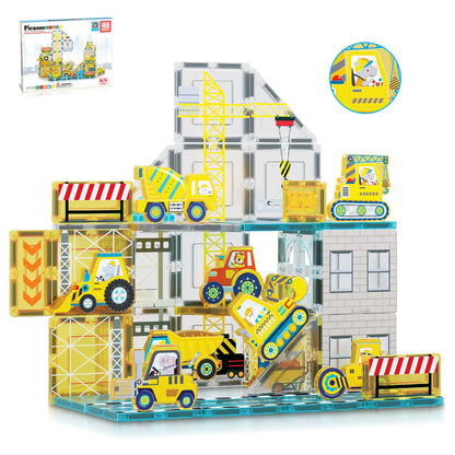 Magnetic blocks + 8 vehicles Nerdscape