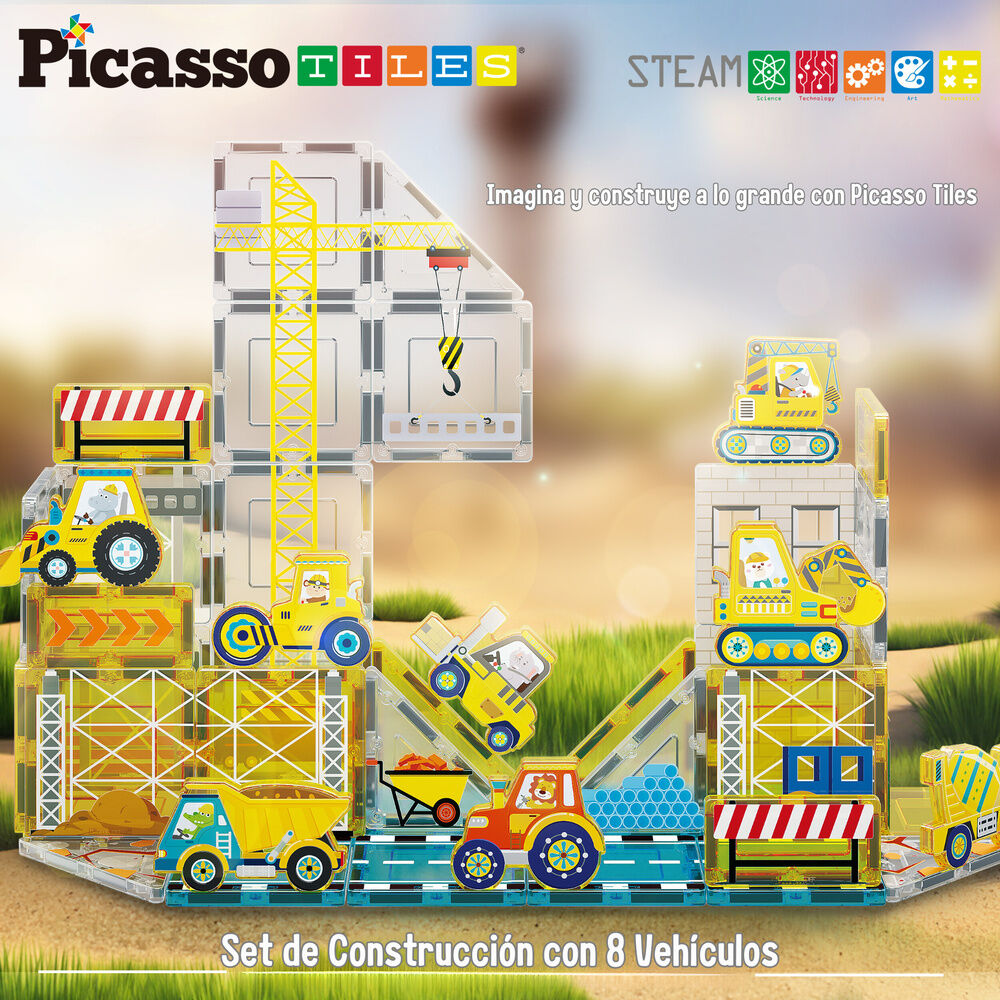 Magnetic blocks + 8 vehicles Nerdscape