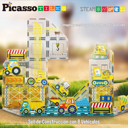 Magnetic blocks + 8 vehicles Nerdscape