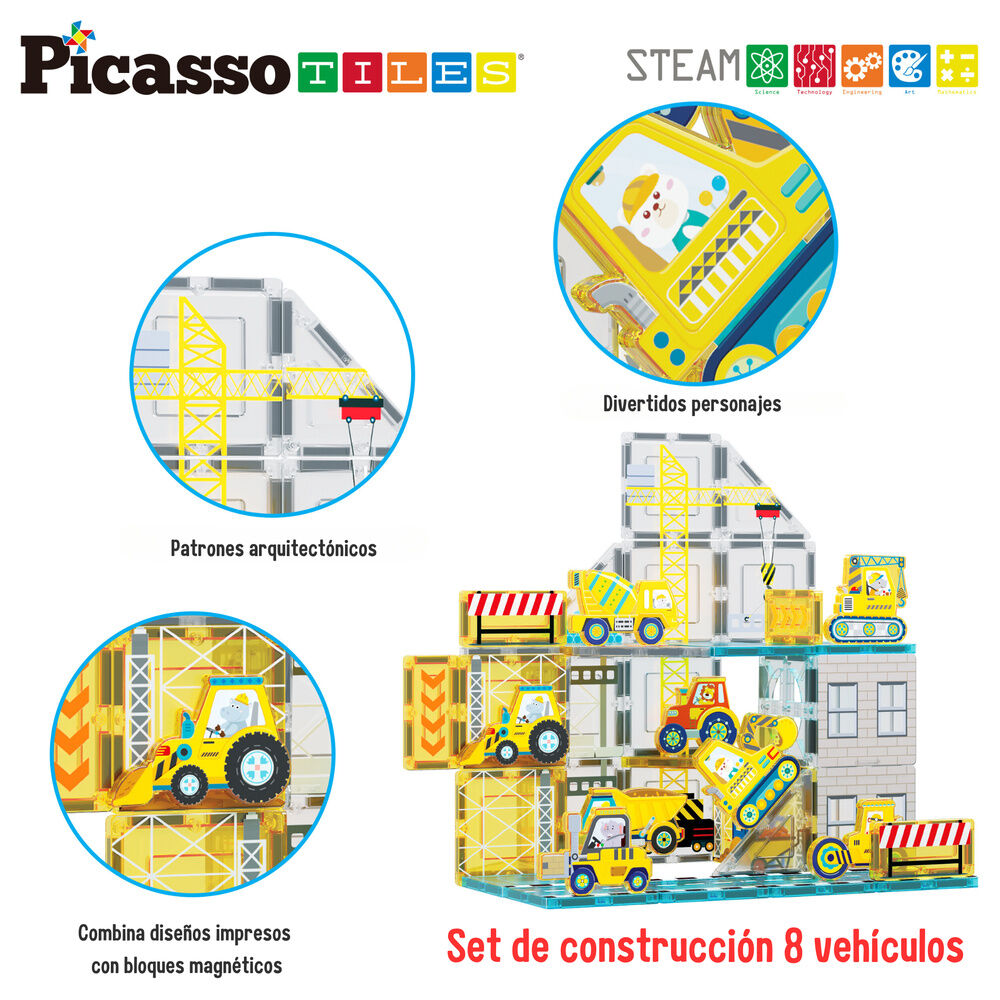 Magnetic blocks + 8 vehicles Nerdscape