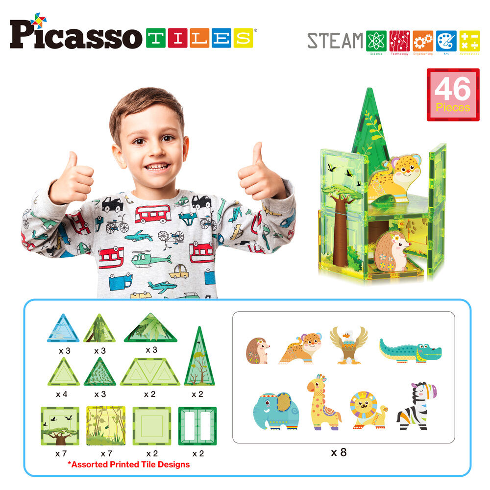 Picasso Tiles Safari - Figura da Collezione - Nerdscape Nerdscape