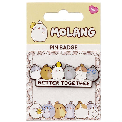 Molang Better Together Pin badge - Nerdscape