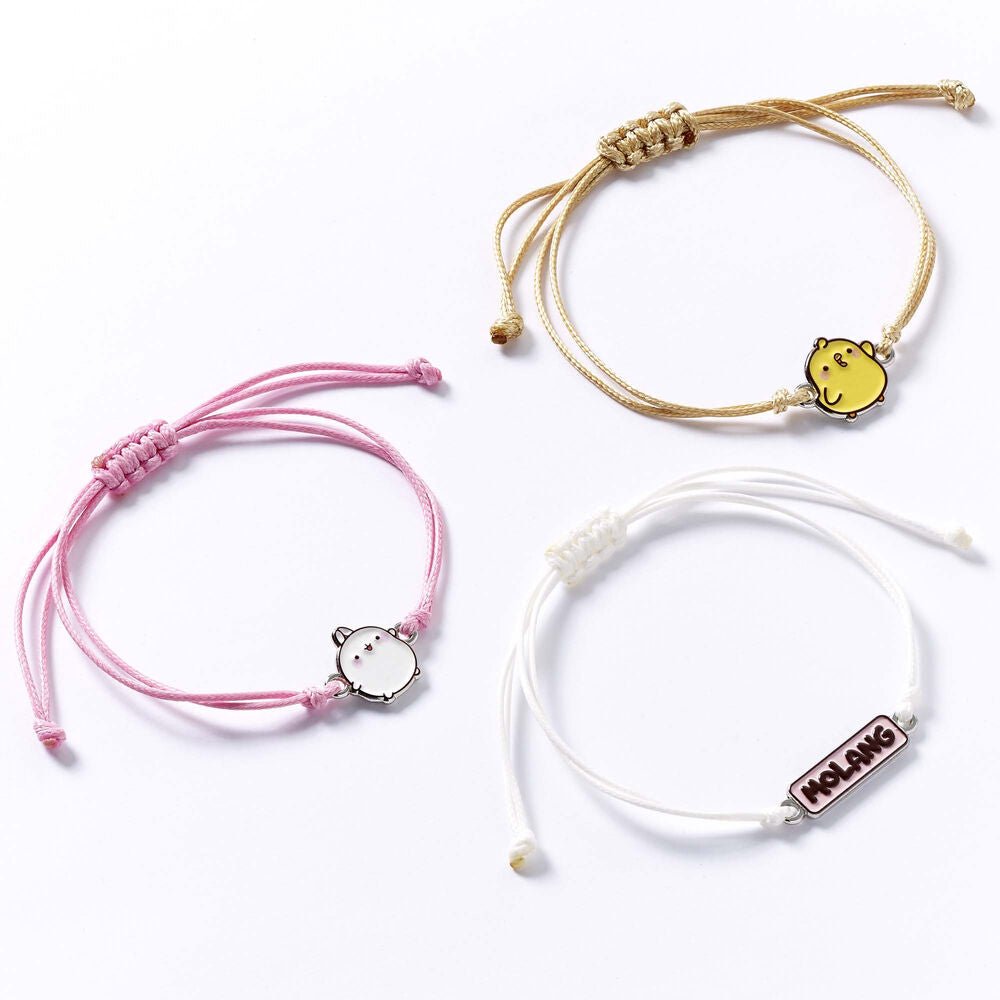 Molang set of 3 friendship bracelets - Nerdscape
