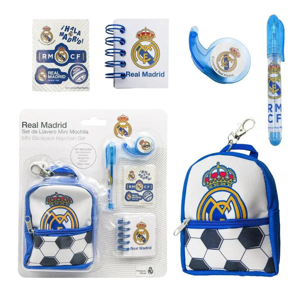 Real Madrid Stationery mini backpack set Nerdscape