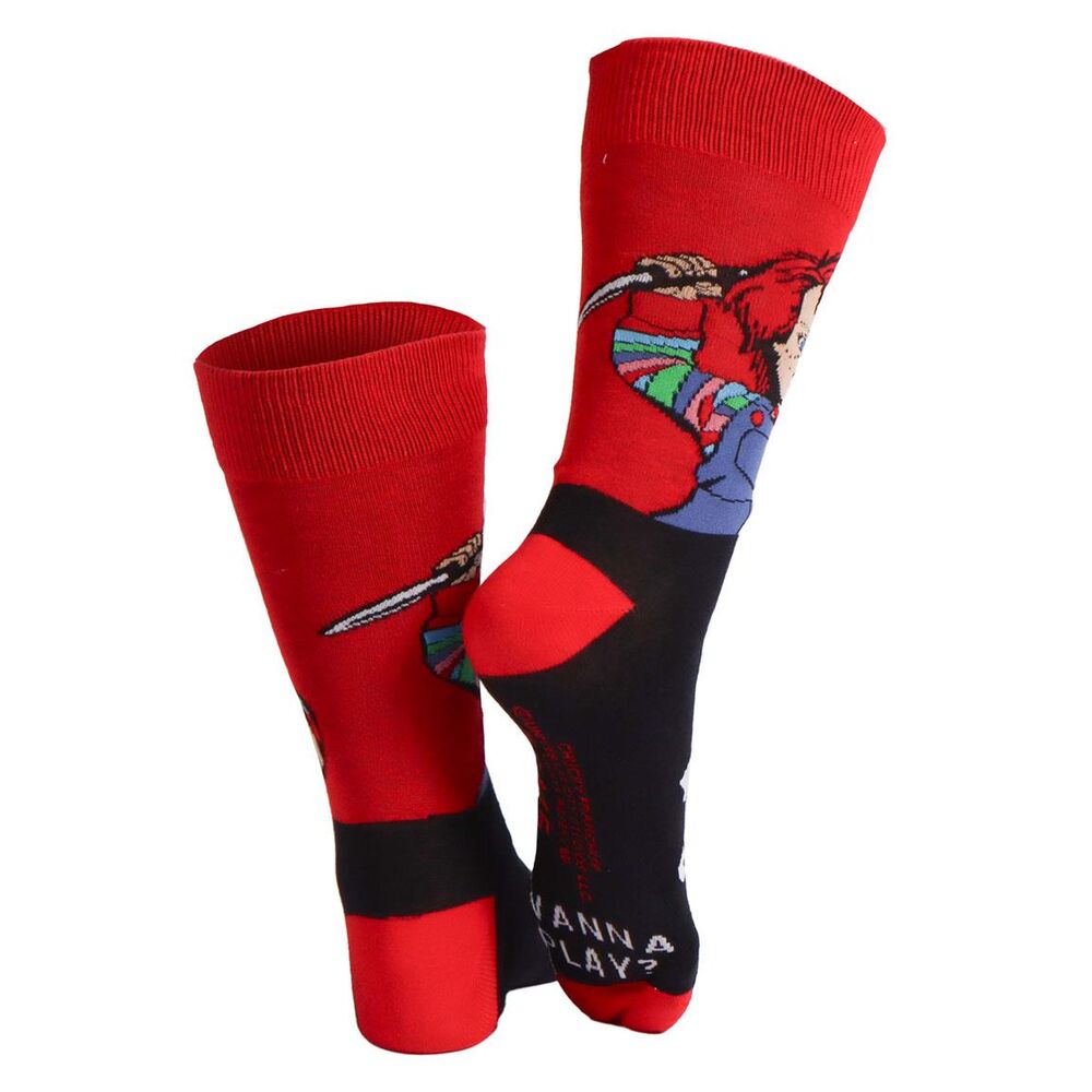 Chucky adult socks Nerdscape