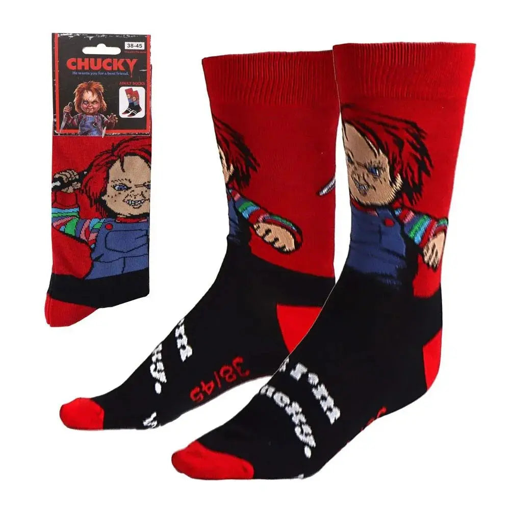 Chucky adult socks Nerdscape