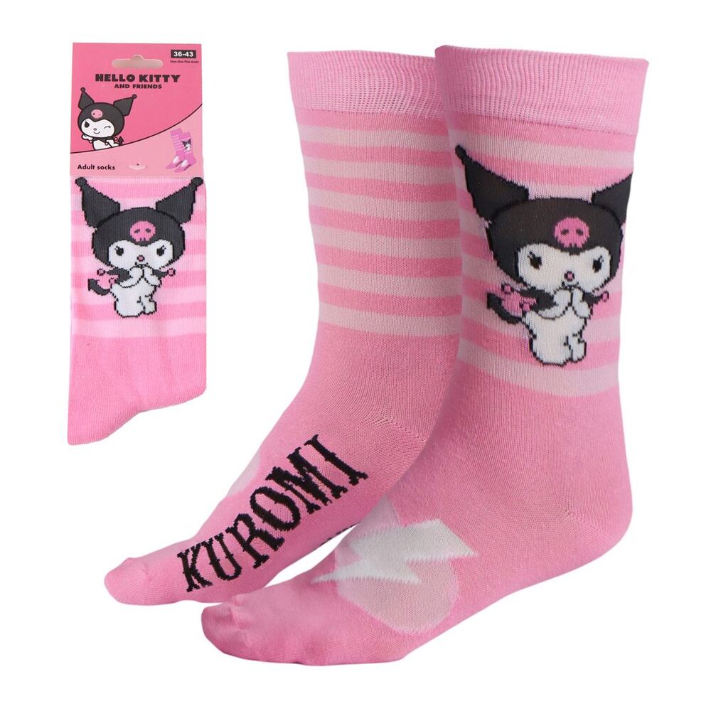 Hello Kitty Kuromi adult socks