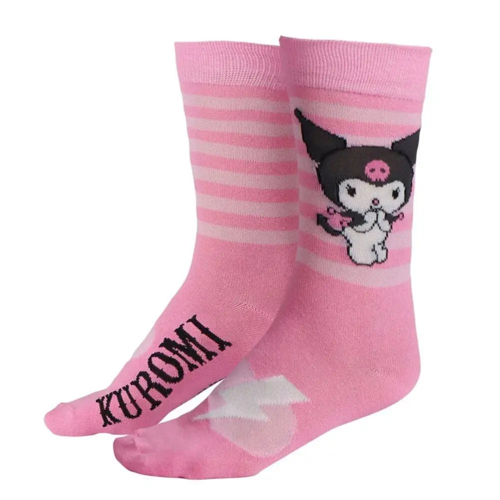 Hello Kitty Kuromi pack 3 adult socks Nerdscape