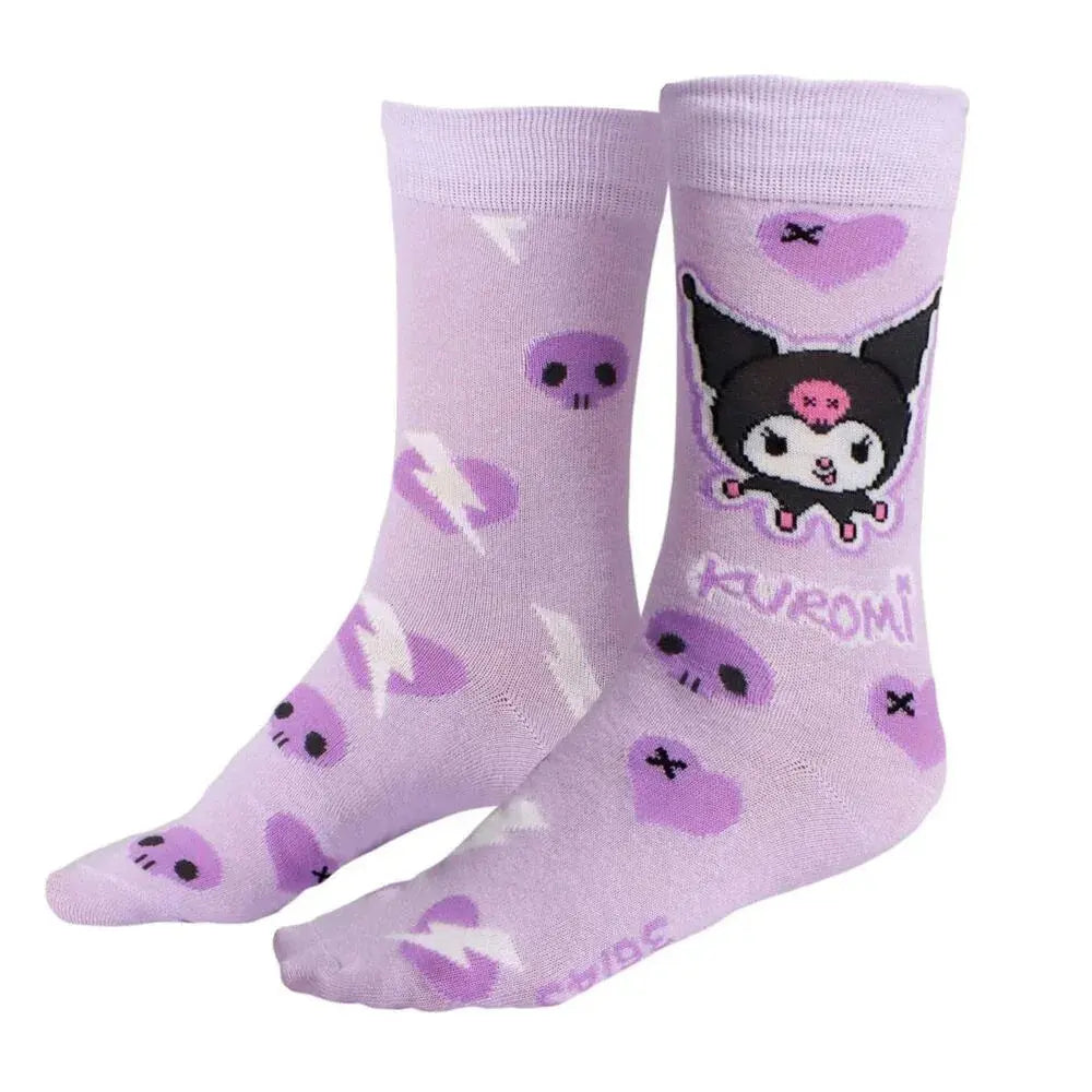 Hello Kitty Kuromi pack 3 adult socks Nerdscape