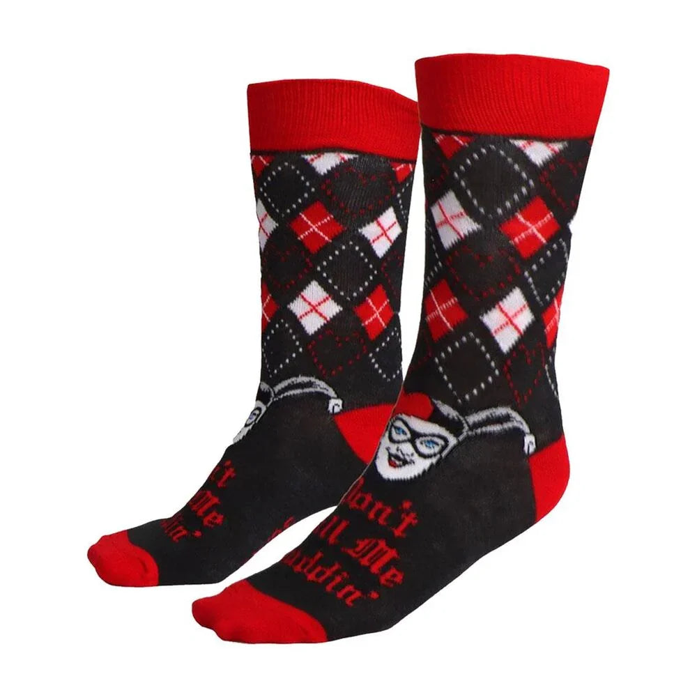 DC Comics Harley Quinn pack 3 adult socks Nerdscape