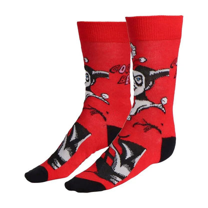 DC Comics Harley Quinn pack 3 adult socks Nerdscape