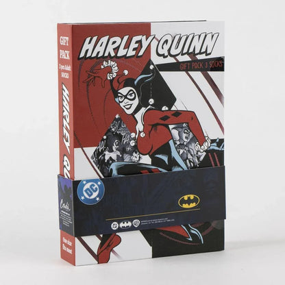 DC Comics Harley Quinn pack 3 adult socks Nerdscape