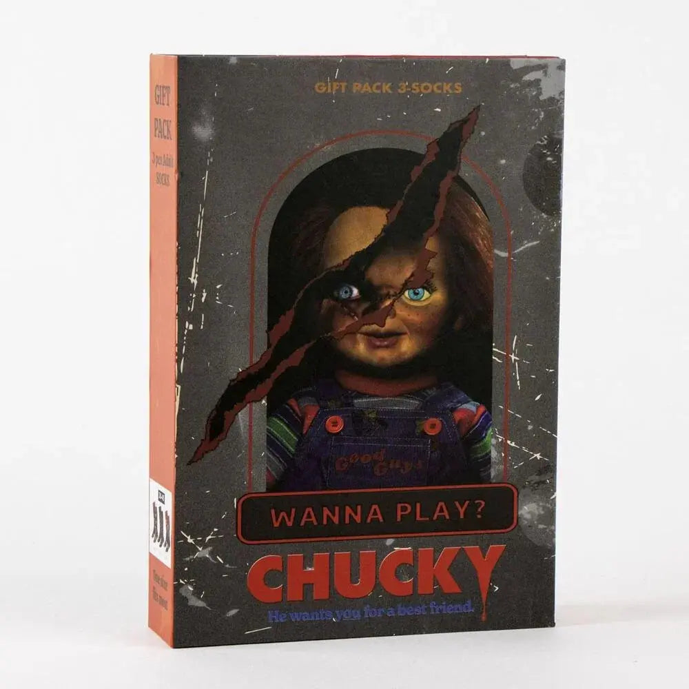 Chucky pack 3 adult socks Nerdscape