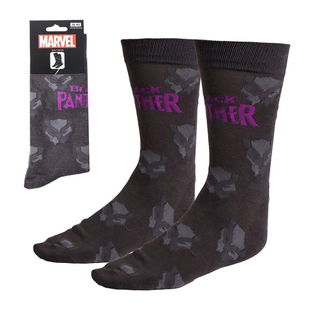 Marvel Black Panther Wakanda adult socks Nerdscape