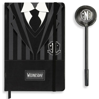 Wednesday Uniform diary + pen set Nerdscape