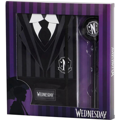 Wednesday Uniform diary + pen set Nerdscape