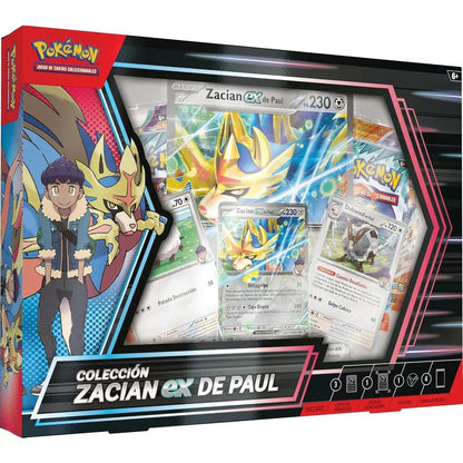 Spanish Pokemon Zacian Ex de Paul Blister set of collectible cards Nerdscape