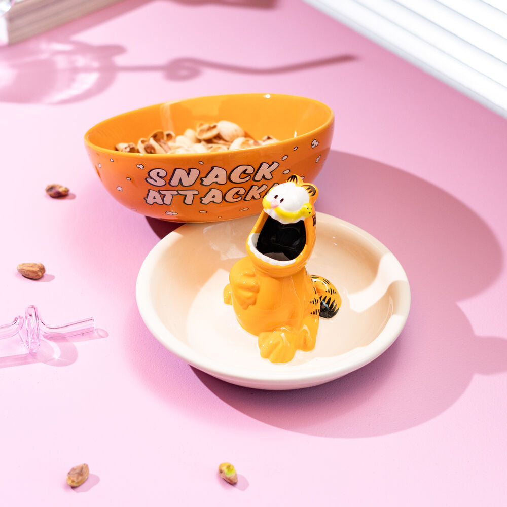 Garfield 3D Bowl Snack Dolomite con Coperchio Funzionale - Nerdscape Nerdscape