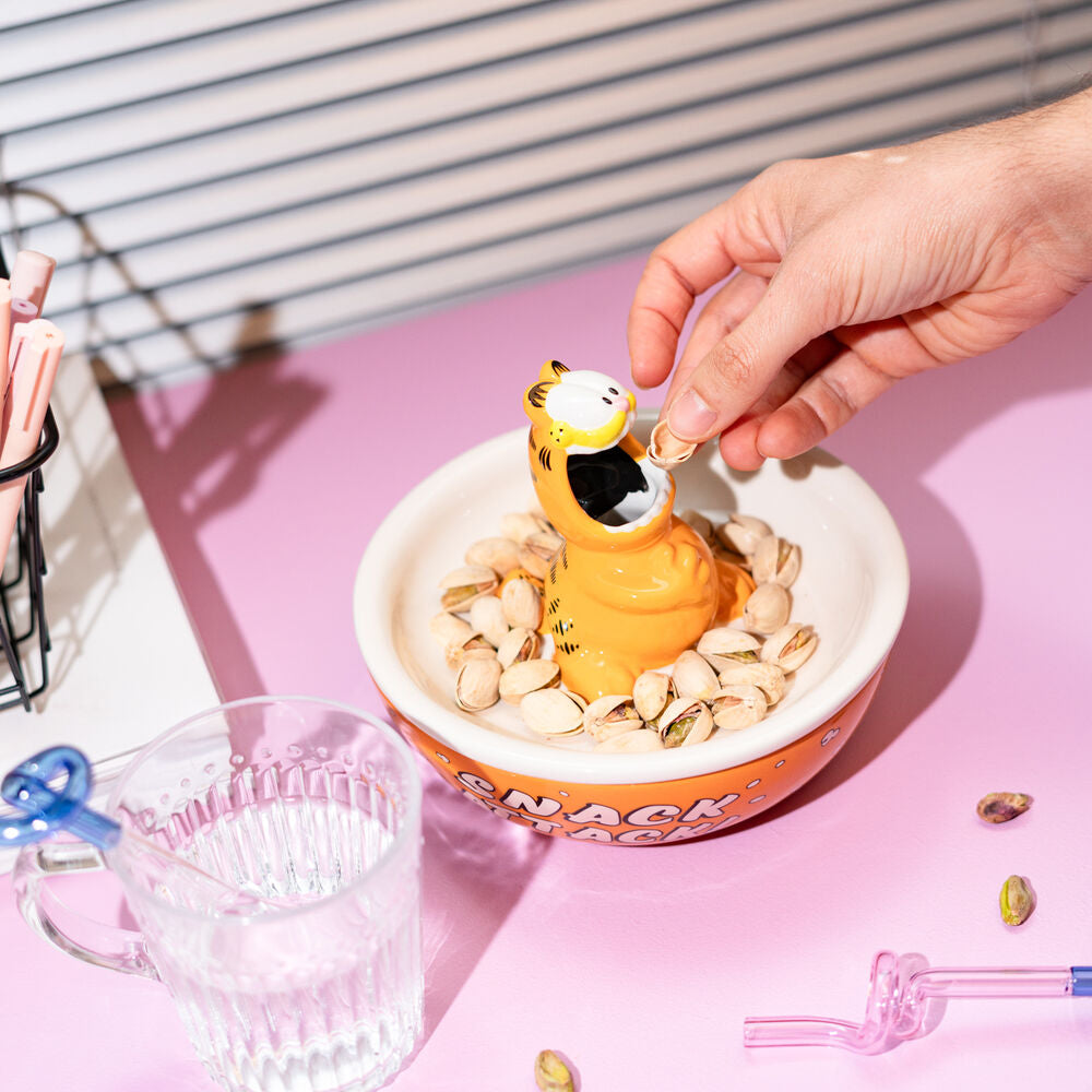 Garfield 3D Bowl Snack Dolomite con Coperchio Funzionale - Nerdscape Nerdscape
