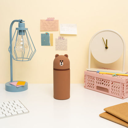 Line Friends Brown 3D pencil case
