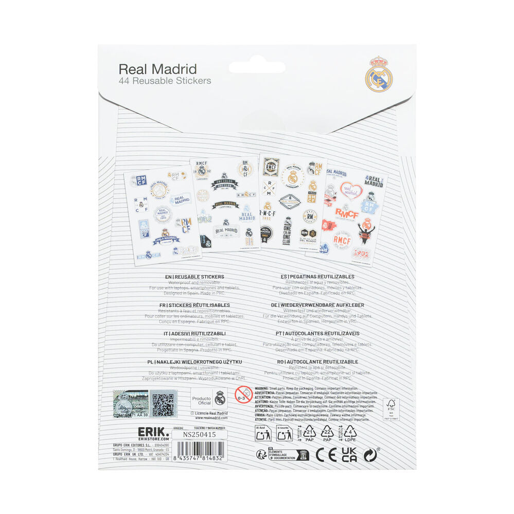 Real Madrid Reusable stickers Nerdscape
