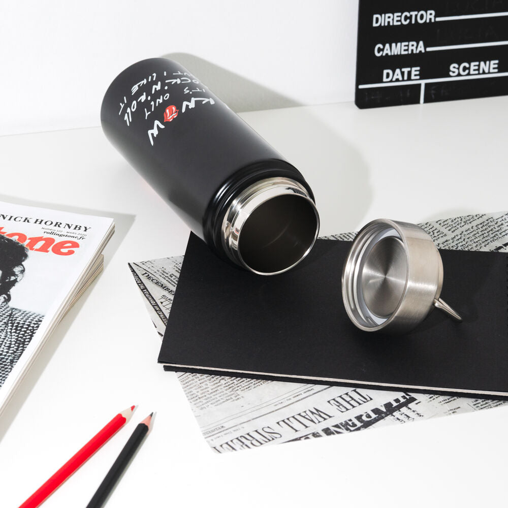The Rolling Stones Bottiglia Acciaio Inox 500ml con Tappo Ermetico - Nerdscape Nerdscape