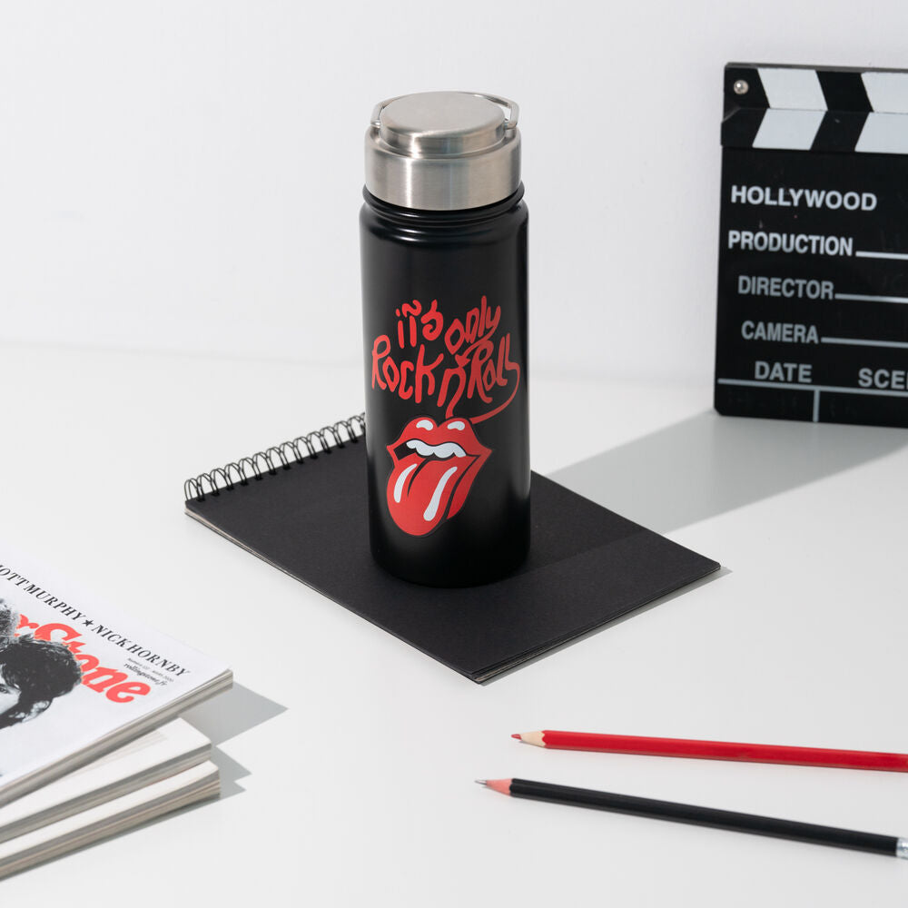 The Rolling Stones Bottiglia Acciaio Inox 500ml con Tappo Ermetico - Nerdscape Nerdscape
