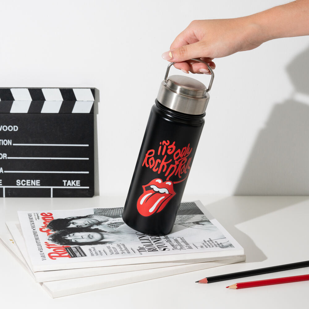 The Rolling Stones Bottiglia Acciaio Inox 500ml con Tappo Ermetico - Nerdscape Nerdscape