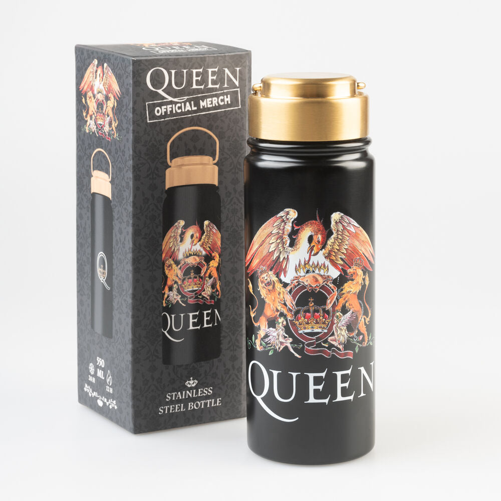 Queen Bottiglia Acciaio Inox 500ml con Tappo Ermetico e Manico - Nerdscape Nerdscape