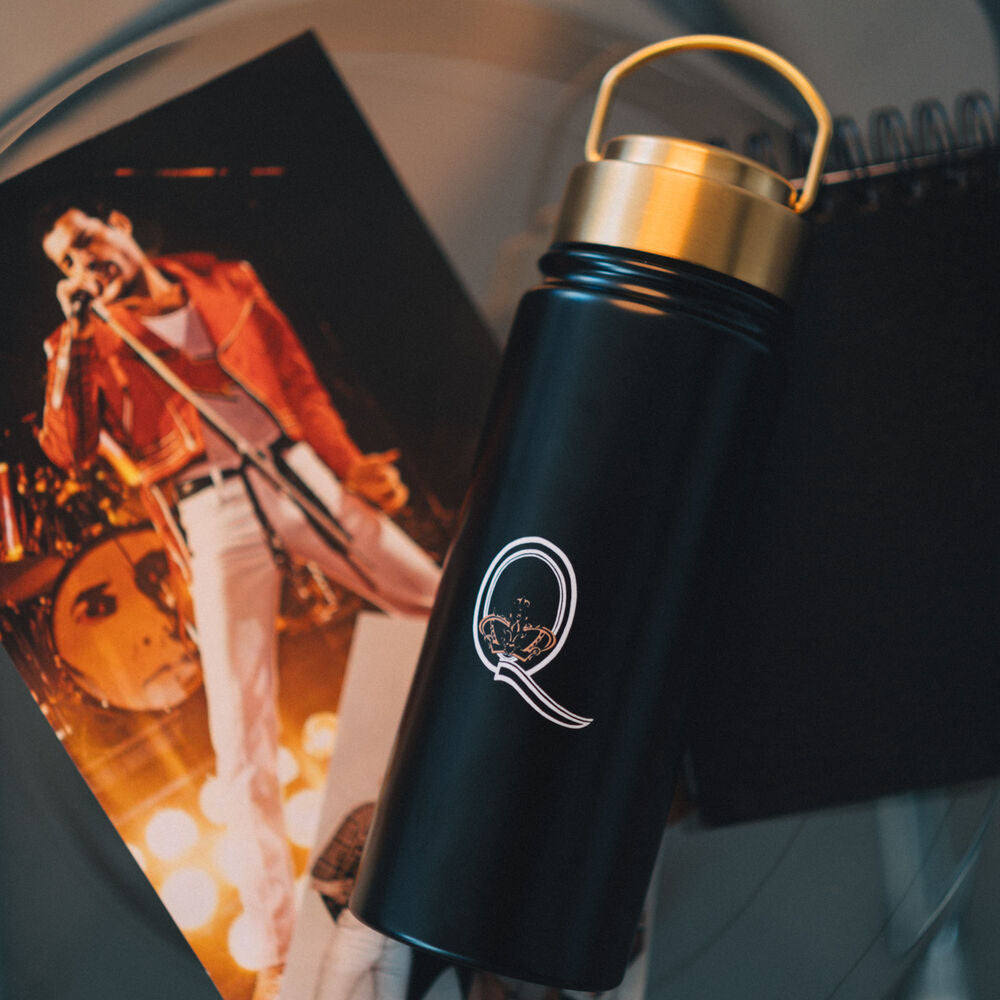 Queen Bottiglia Acciaio Inox 500ml con Tappo Ermetico e Manico - Nerdscape Nerdscape