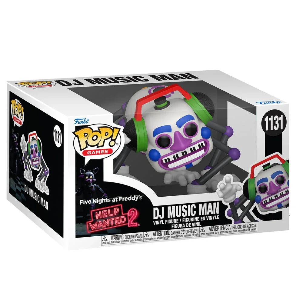 Funko Pop! Five Nights at Freddy's Help Wanted 2 DJ Music Man - Figura da Collezione Vinyl Nerdscape