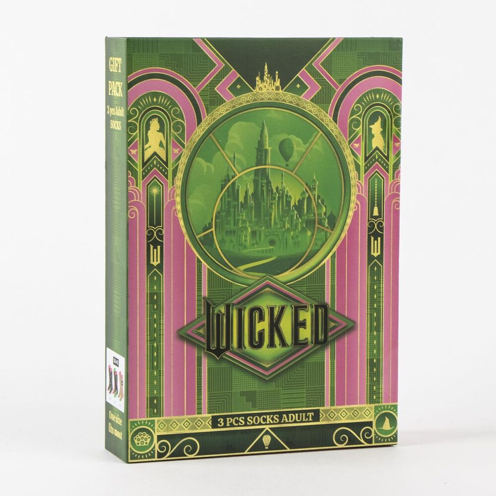 Wicked pack 3 adult socks Nerdscape