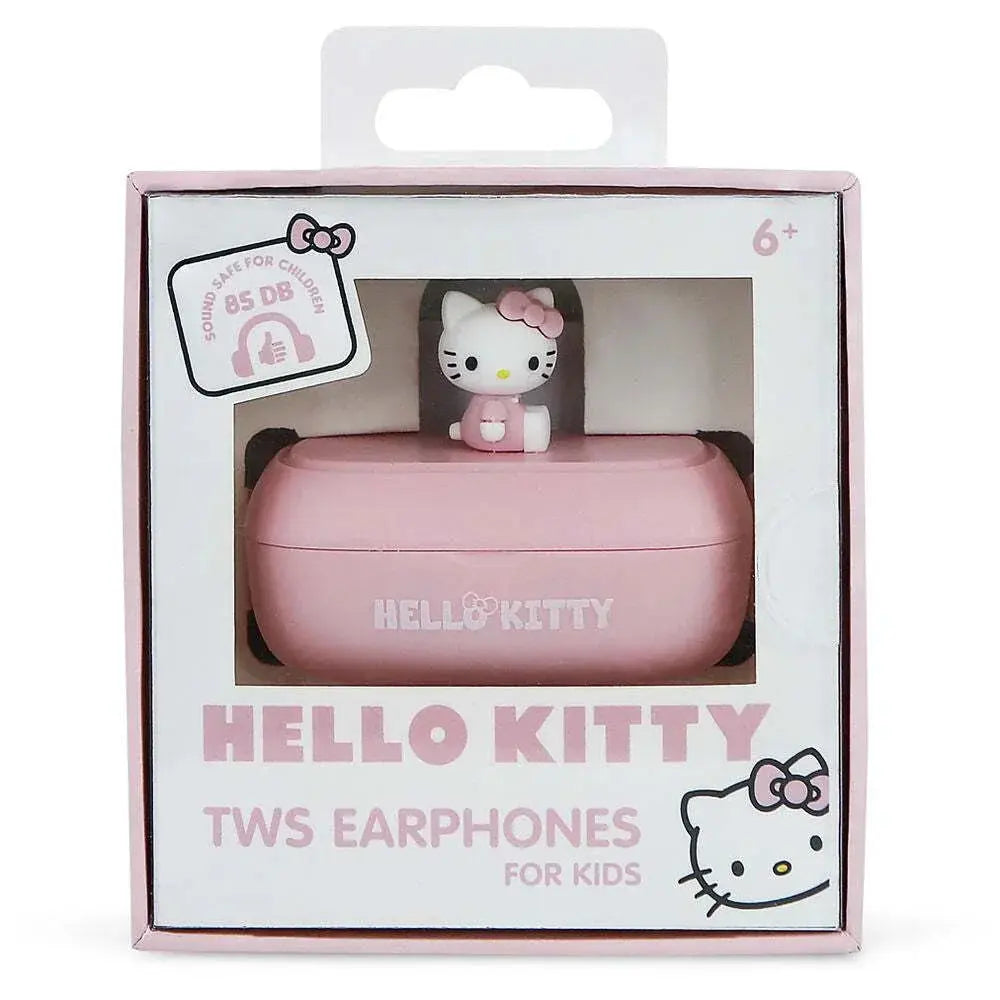 Cuffie wireless Hello Kitty rosa per bambini, confezione originale Nerdscape.