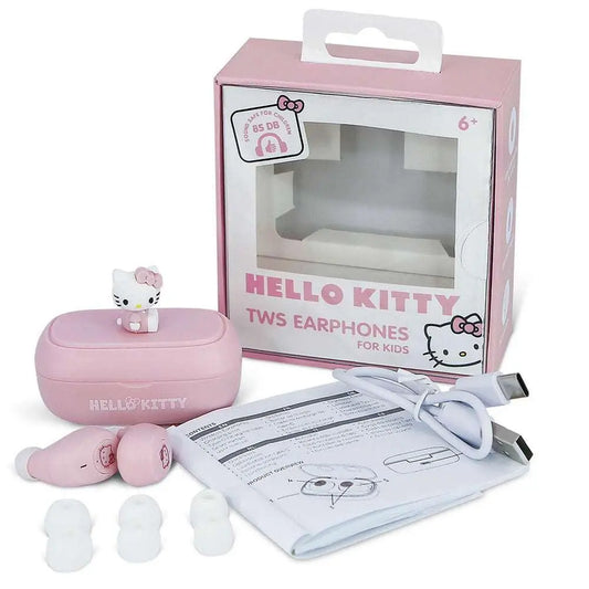Hello Kitty TWS wireless earphones with 3D character design and Bluetooth 5.3 connectivity