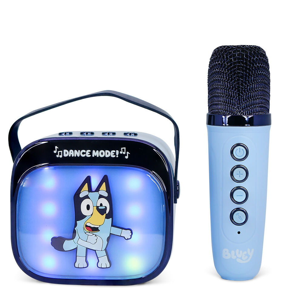 Bluey LED Karaoke Speaker and Microphone Nerdscape