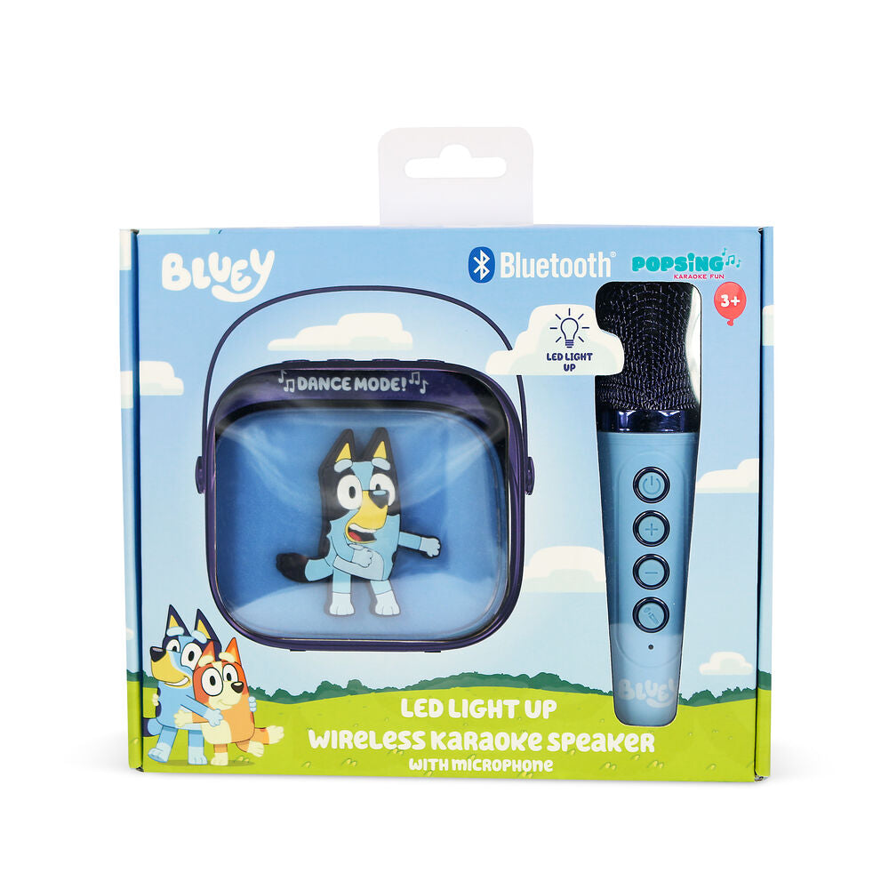 Bluey LED Karaoke Speaker and Microphone Nerdscape