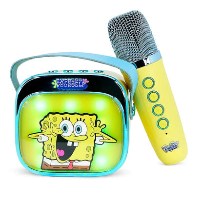SpongeBob LED Karaoke Speaker and Microphone Nerdscape