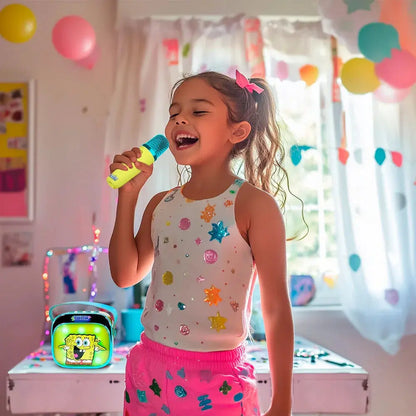 SpongeBob LED Karaoke Speaker and Microphone Nerdscape